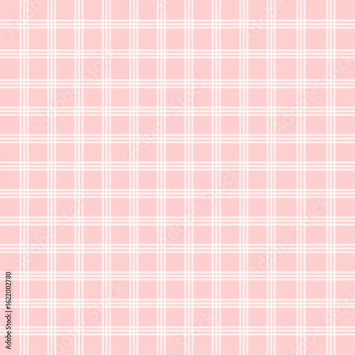 pastel pink gingham pattern with clean lines and a classic checkered look. Ideal for baby designs, textiles, gift wrapping, and spring.