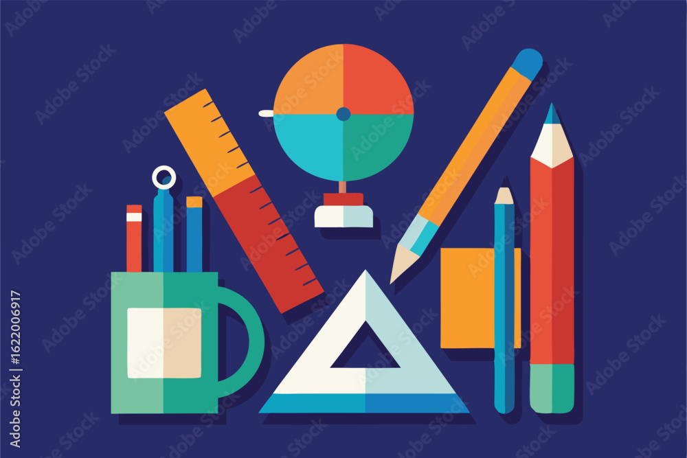 Fototapeta premium back to school background