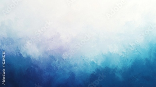 A serene abstract background with smooth gradients of soft blues, purples, and whites, giving a tranquil, calming feel with subtle glowing elements