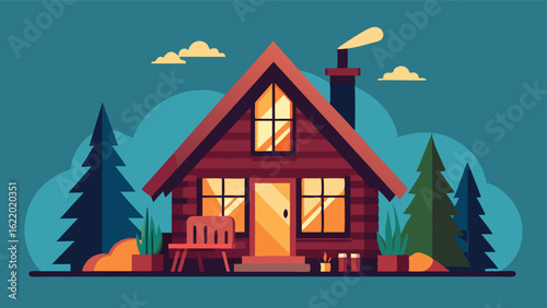 Offering a glimpse into a simpler way of life the cabin boasts oldworld charm and a cozy interior creating the perfect escape from the modern world.