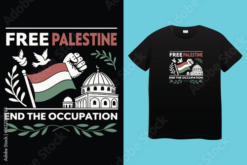 Palestine design vector, Save Palestine illustration for banner, t-shirt, poster, sticker, badges, social media design. Hand-Drawn Lettering Phrase, Calligraphy Graphic Typography.