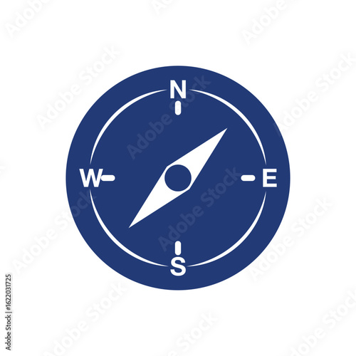 Free Download Simple compass rose showing north, south, east, and west directions. - GFXLoad
