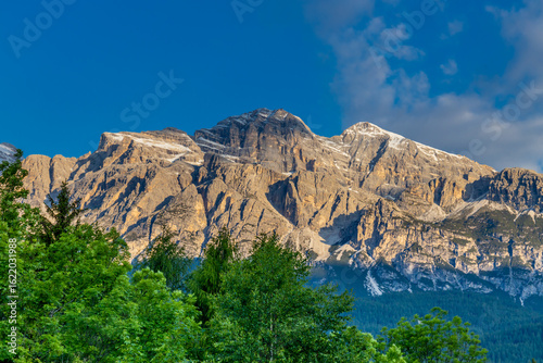 Принти на полотні Cortina d'Ampezzo town Italy popular tourist summer and winter resort the capital of italian hiking in the Alps