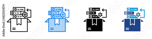 Backlog icon set multiple style collection