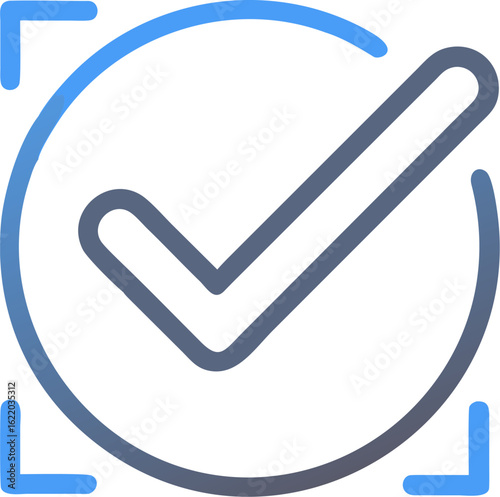 Minimal Tick Mark Vector – Success, Agreement & Confirmation Icon

