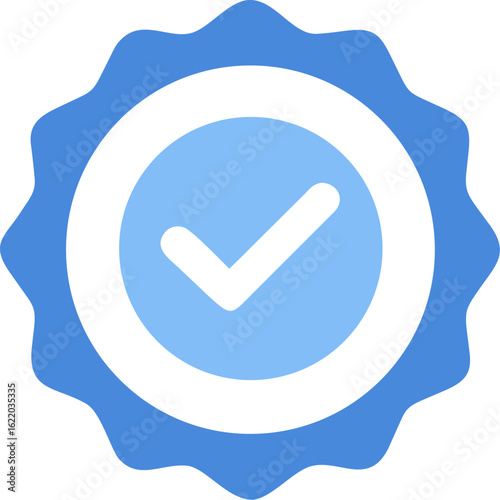 Modern Social Media Verification Icon – Official User Account Confirmation


