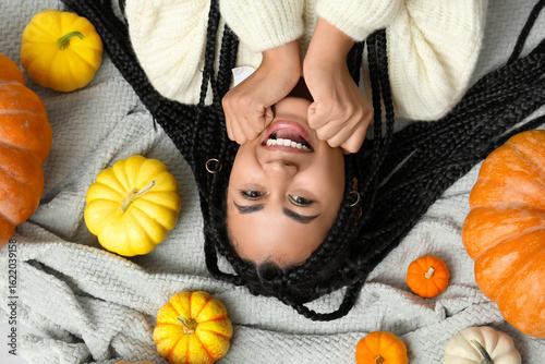 Beautiful young happy Afric...