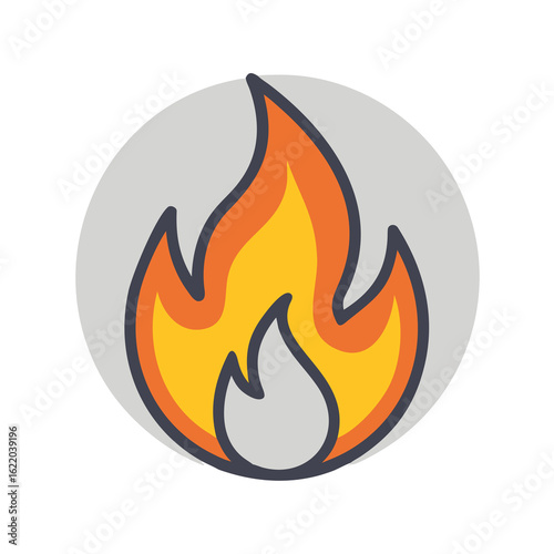 fire icon vector illustration