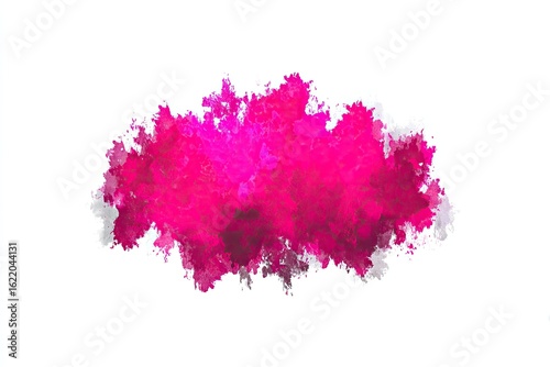 Abstract hot pink paint splatter