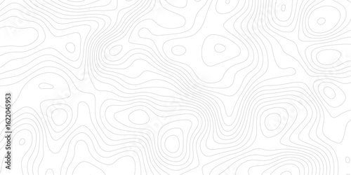 a topographic map with gray contour lines, set against a white background, depicting elevation changes in an abstract representation	