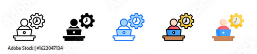 Freelancing Icon Set Multiple Style Collection
