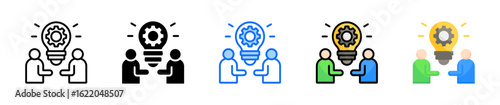 Entrepreneurial Spirit Icon Set Multiple Style Collection