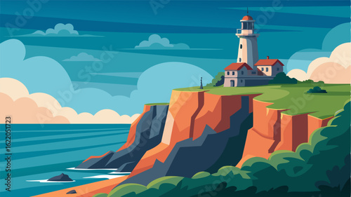 Standing on the edge of a dramatic cliff this historic lighthouse offers sweeping views of the vast ocean its charm and grandeur drawing visitors from near and far.