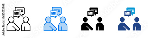 Feedback icon set multiple style collection
