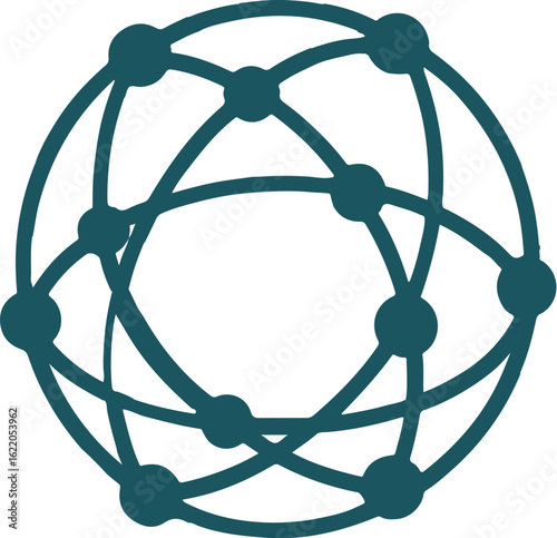 atom icon isolated on white background