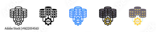 Infrastructure As Code Icon Set Multiple Style Collection