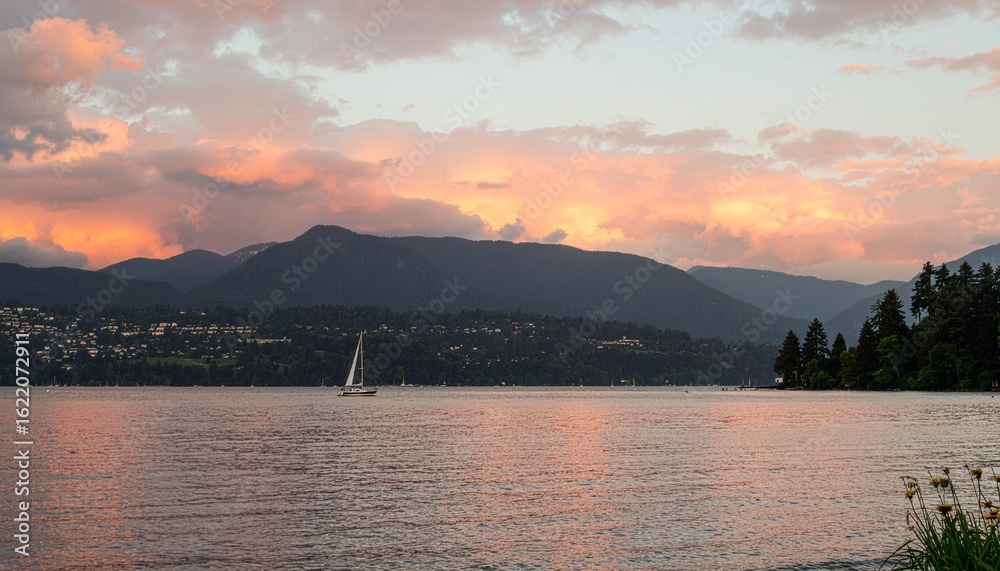 Fototapeta premium Golden Hour Farewell to Summer