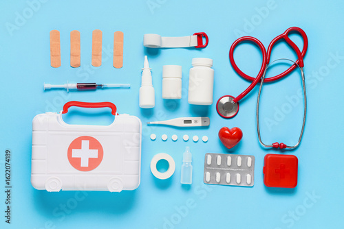 Composition with first aid ...