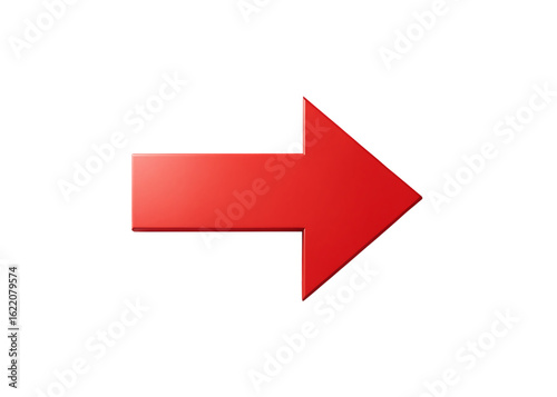 Free Download Bold red arrow pointing right against a stark black background - GFXLoad