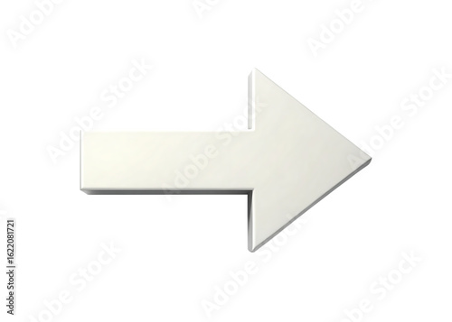 Simple white arrow pointing right on a solid black background