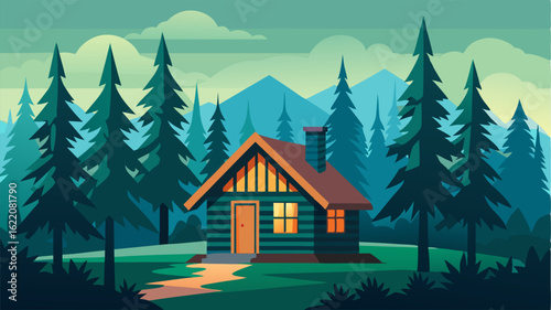 Nestled in a clearing ast the dense conifers lies a quaint log cabin the only manmade structure in this vast and untouched boreal forest.