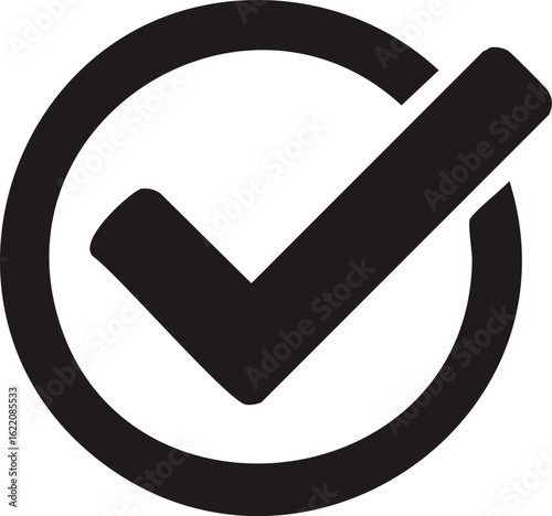 Check mark. Icon with two color overlay on white background.simplicity, illustration, vector, white background, icon symbol, check mark, square - composition, agreement, checklist, 