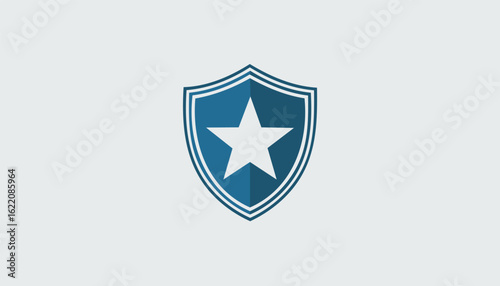 Free Download shield with star logo silhouette bold and minimal.star, badge, illustration, design, icon, symbol, vector, buttons, cyberspace, glossy, graphic, hero, shiny, signs, silhouette, three-dimensional, - GFXLoad