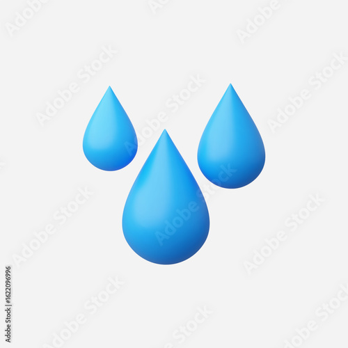 3d Realistic Water icon vector Illustration