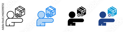 Product Owner icon set multiple style collection