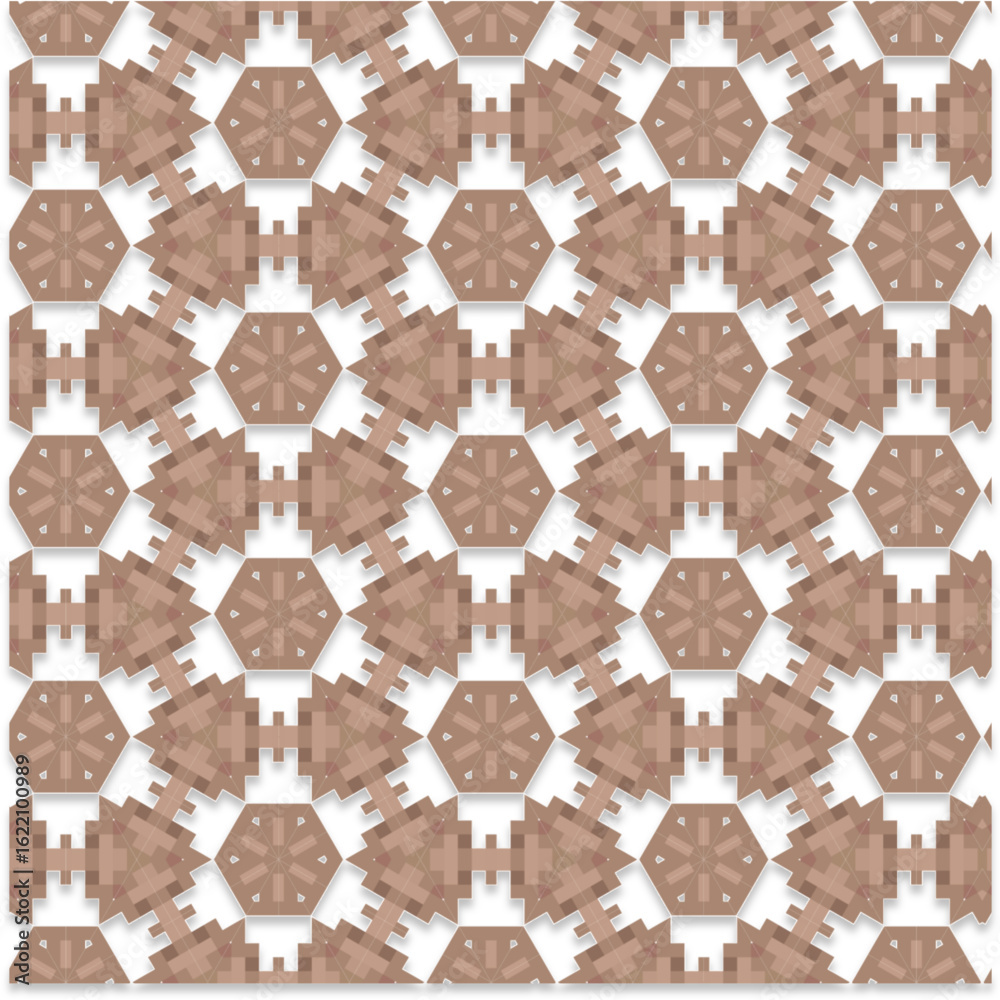 Fototapeta premium Symmetrical Repeating Abstract Texture high-quality seamless vector pattern featuring a unique artistic composition