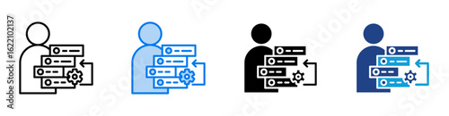 Backlog Grooming icon set multiple style collection