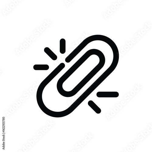 Broken Link Icon Disconnected Unstable or Problematic Connection Symbol