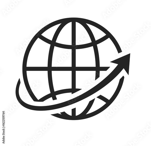 Global Growth: Abstract Arrow Icon