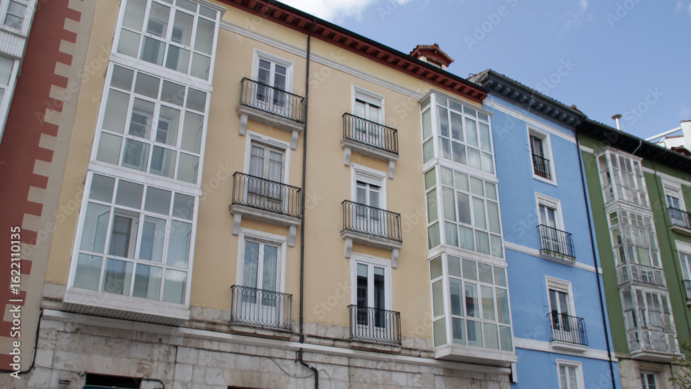 Obraz premium habitation buildings at huerto del rey square in burgos in spain 