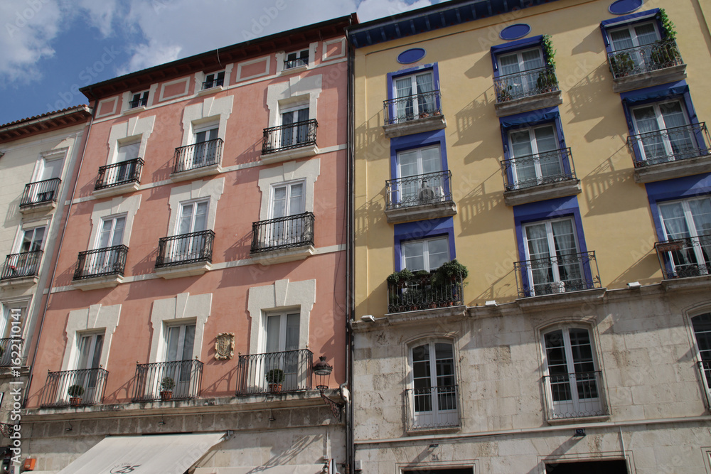 Fototapeta premium habitation buildings at huerto del rey square in burgos in spain 
