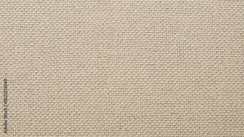 Fototapeta premium A close-up view of textured fabric showcasing a neutral beige color and intricate weave, perfect for design projects.