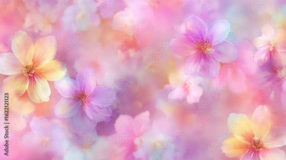 Pastel Flowers Background Pastel Flowers Background