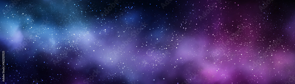 Obraz premium Cosmic wonder starry night sky outer space digital artwork mystical environment expansive viewpoint