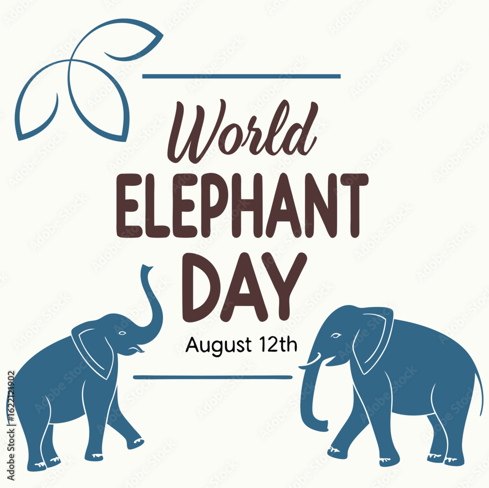 Obraz premium world elephant day