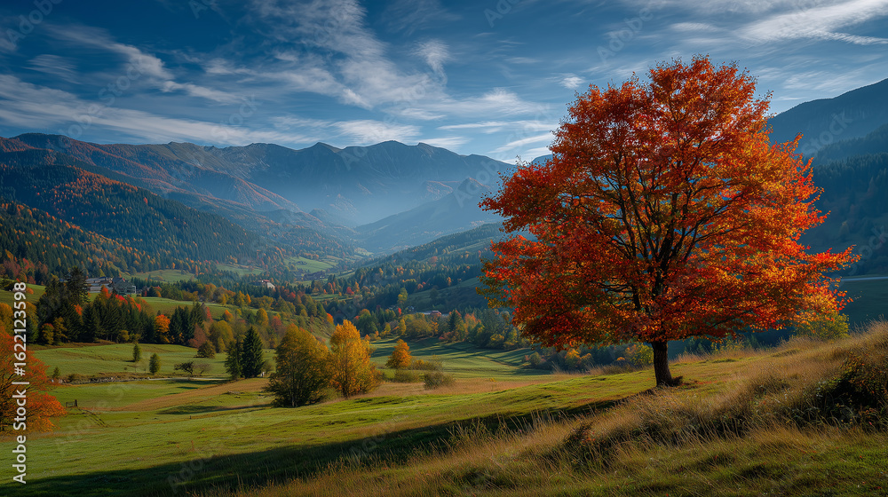 Fototapeta premium 가을 단풍 풍경