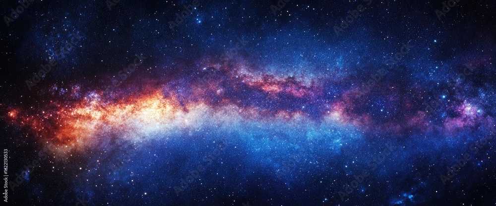 Fototapeta premium point of view, galaxies, cognition, An awe inspiring photo of galaxies and stars conveying the concept of contemplating the vastness and beauty of the universe beyond the Milky Way