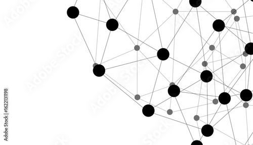 Abstract technology dot and line connection digital hi tech design concept background. Space for text. Vector illustration