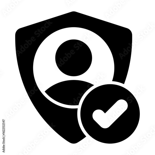 User Authentication Flat Semi Solid Vector Icon