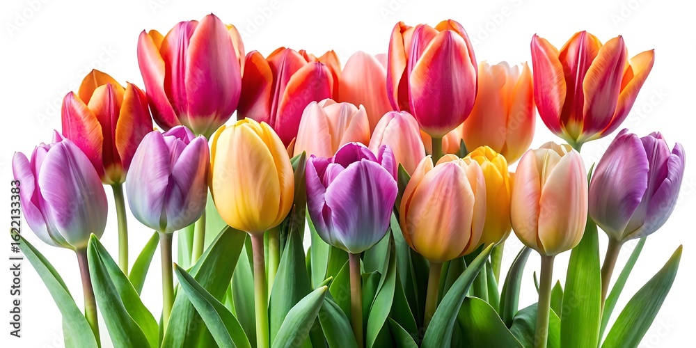 Fototapeta premium Bouquet of flowers with a variety of colors including pink, orange, and purple