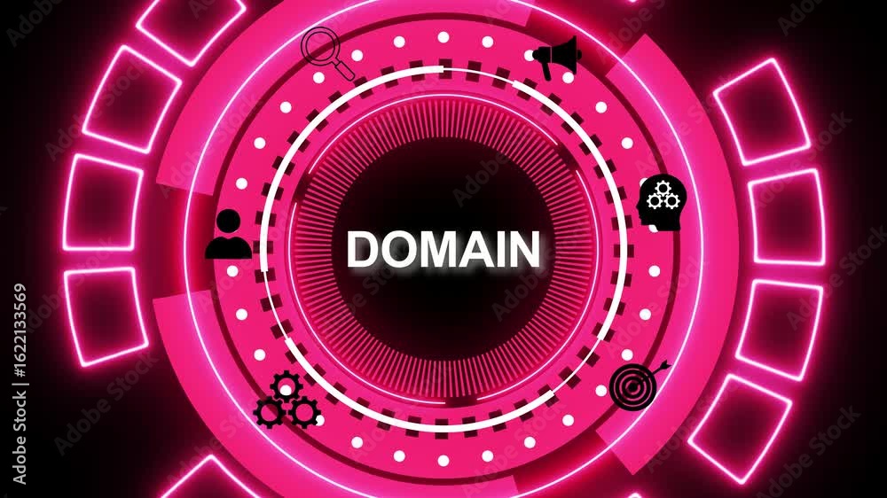 Business, Technology, Internet and network concept. A domain is a unique web address that identifies a website on the internet, allowing users to access online content easily.