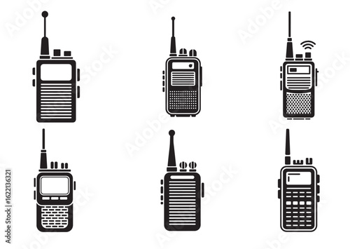 Walkie Talkie Vector Set