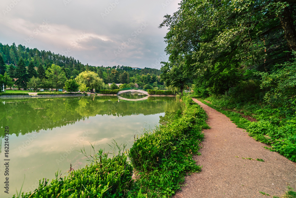 Fototapeta premium Park in Dilijan city in Armenia 