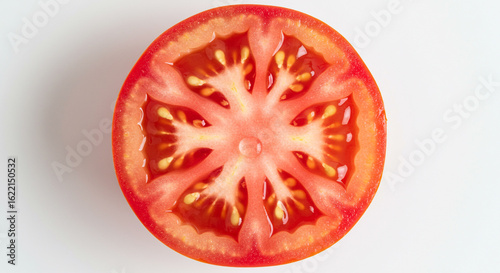 Wallpaper Mural Close-Up of Ripe Tomato Cross-Section Highlighting Seed Detail Torontodigital.ca