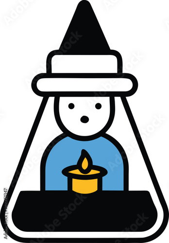 witch apothecary icon on transparent background