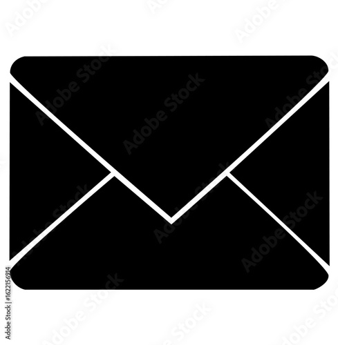 Envelope icon  Email or mail communication symbol.